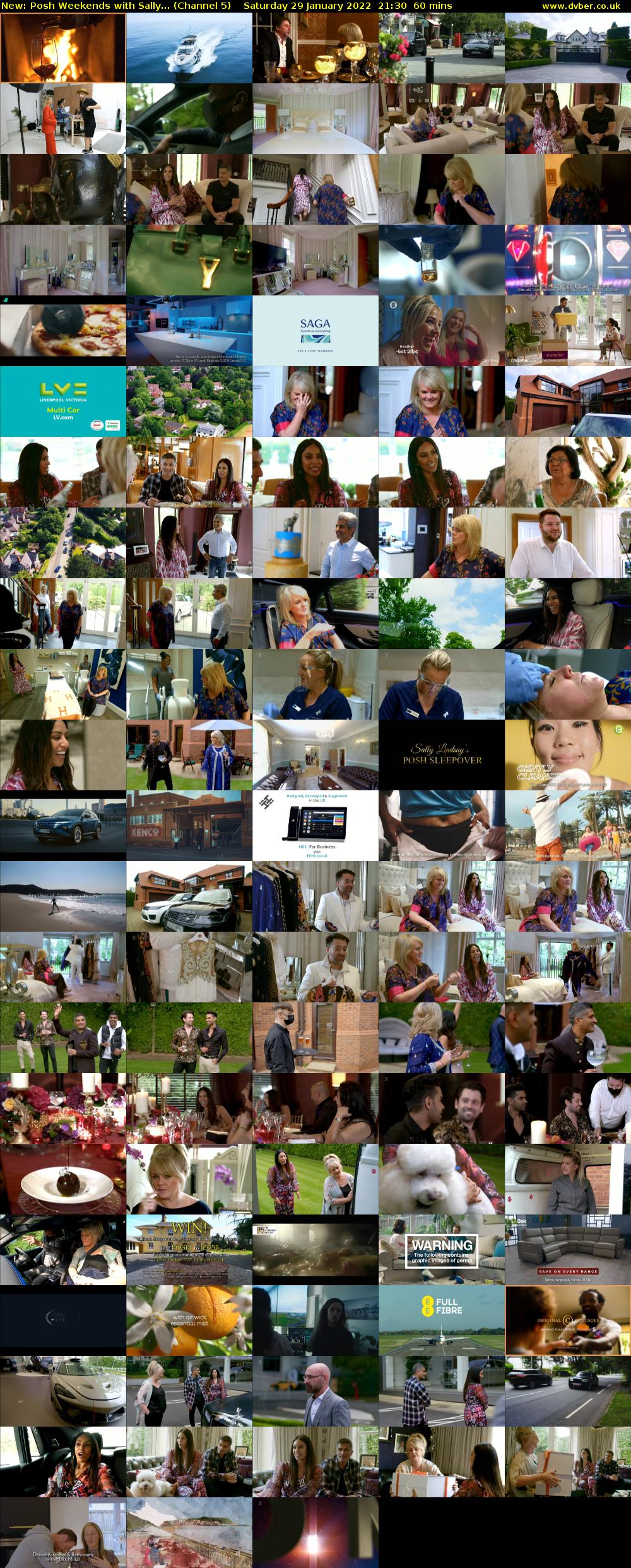 Posh Weekends with Sally... (Channel 5) Saturday 29 January 2022 21:30 - 22:30