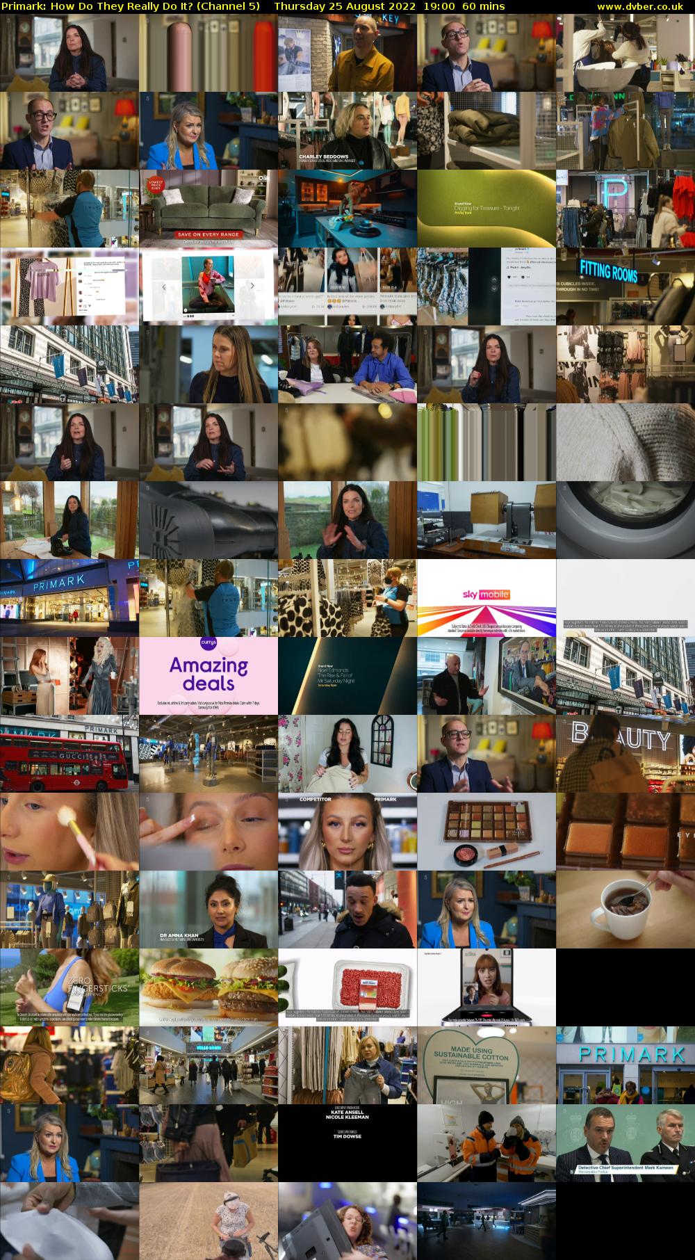 Primark: How Do They Really Do It? (Channel 5) Thursday 25 August 2022 19:00 - 20:00