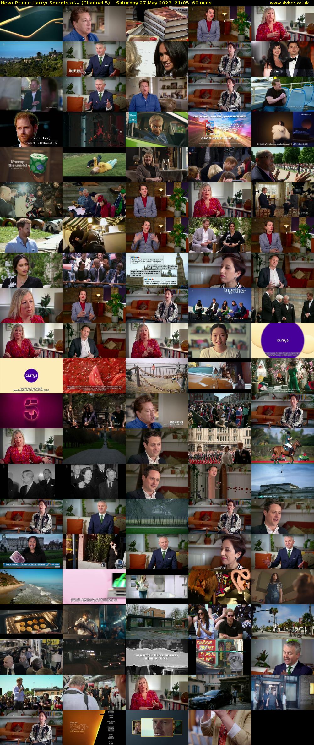 Prince Harry: Secrets of... (Channel 5) Saturday 27 May 2023 21:05 - 22:05