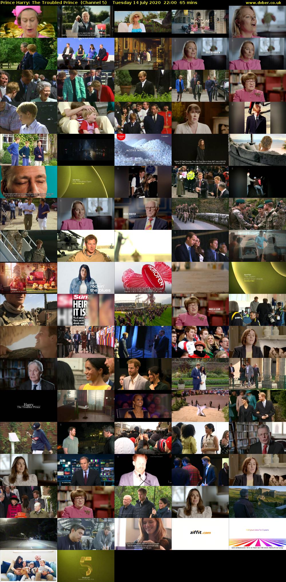 Prince Harry: The Troubled Prince  (Channel 5) Tuesday 14 July 2020 22:00 - 23:05
