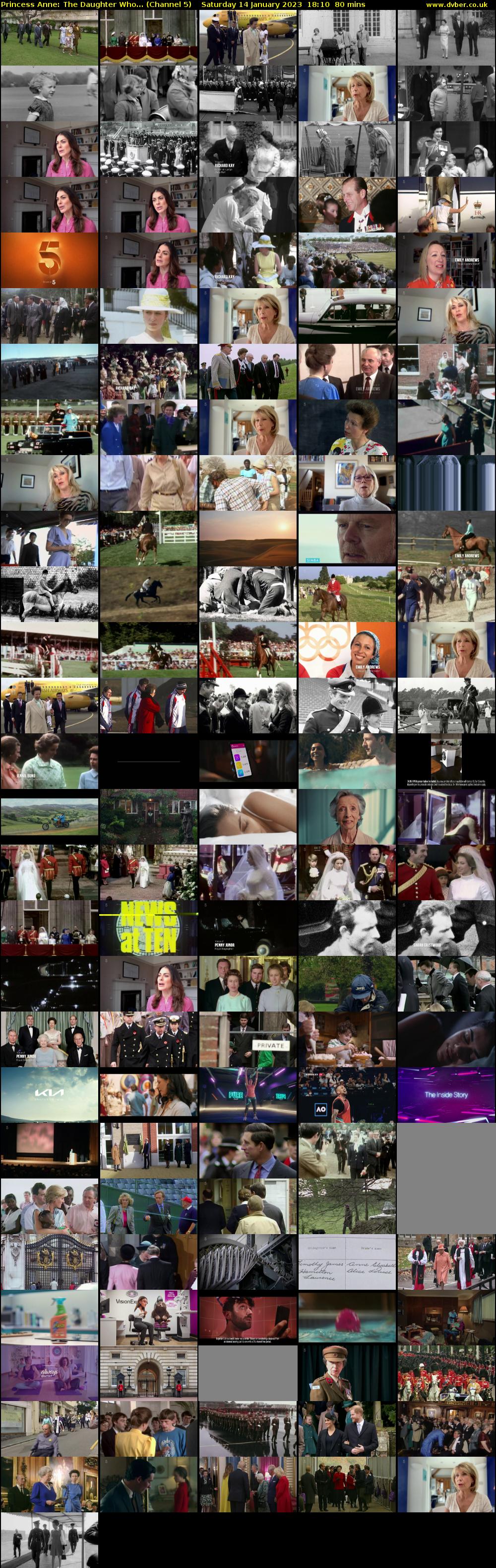 Princess Anne: The Daughter Who... (Channel 5) Saturday 14 January 2023 18:10 - 19:30