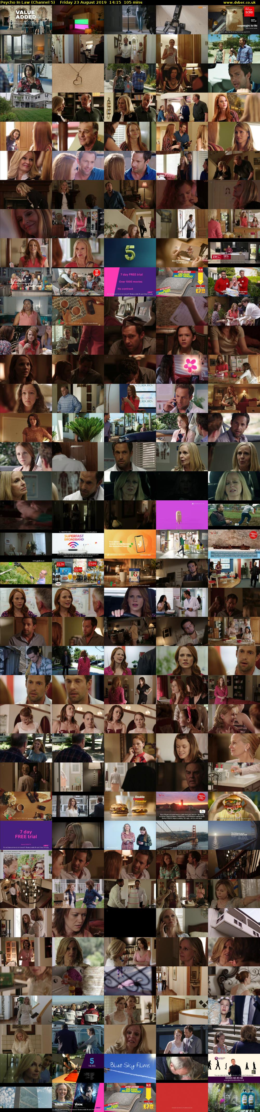 Psycho In Law (Channel 5) Friday 23 August 2019 14:15 - 16:00
