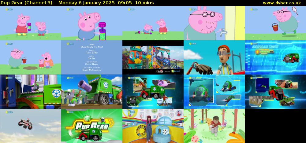 Pup Gear (Channel 5) Monday 6 January 2025 09:05 - 09:15