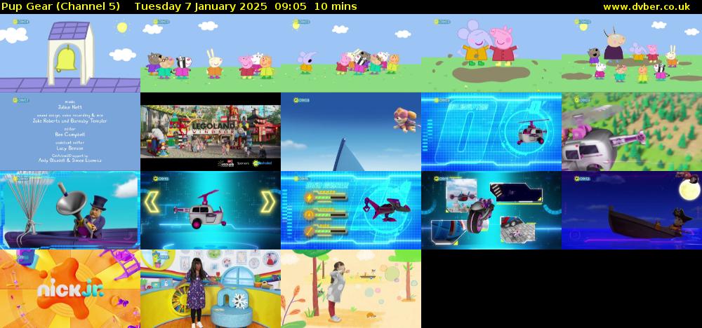Pup Gear (Channel 5) Tuesday 7 January 2025 09:05 - 09:15