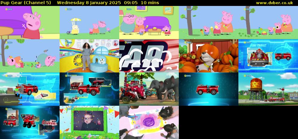 Pup Gear (Channel 5) Wednesday 8 January 2025 09:05 - 09:15