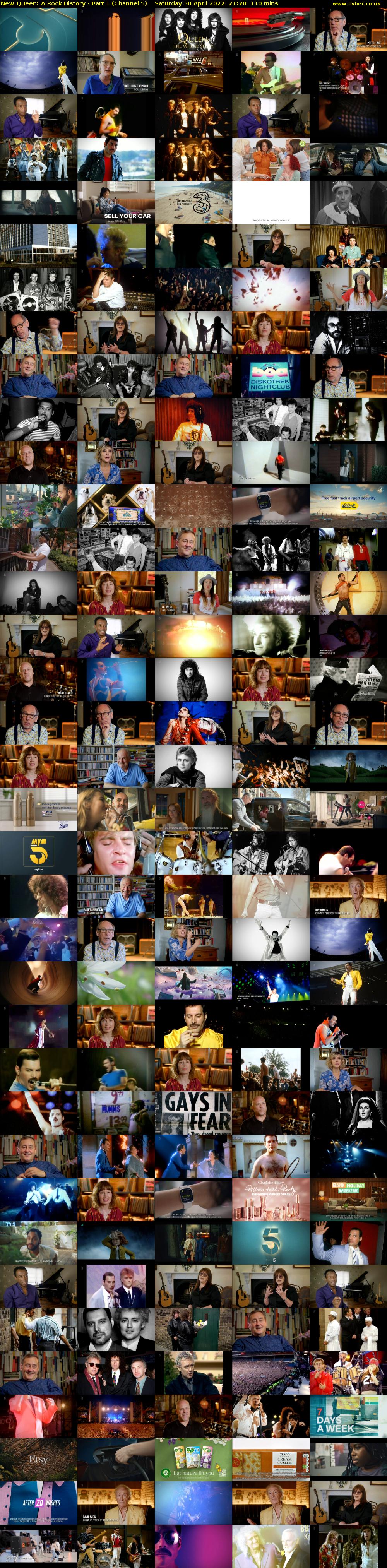 Queen: A Rock History - Part 1 (Channel 5) Saturday 30 April 2022 21:20 - 23:10