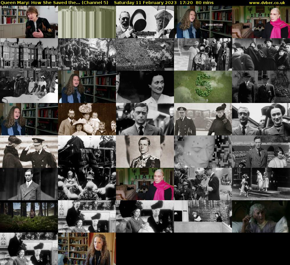 Queen Mary: How She Saved the... (Channel 5) Saturday 11 February 2023 17:20 - 18:40
