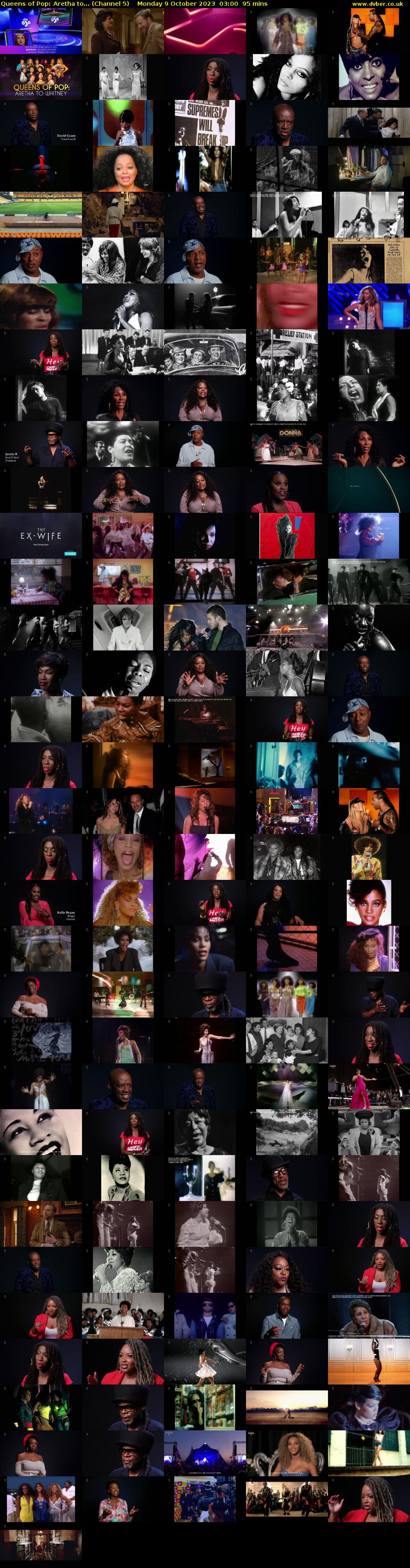 Queens of Pop: Aretha to... (Channel 5) Monday 9 October 2023 03:00 - 04:35