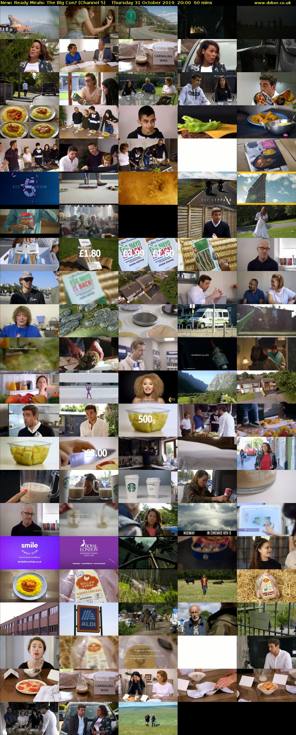 Ready Meals: The Big Con? (Channel 5) Thursday 31 October 2019 20:00 - 21:00
