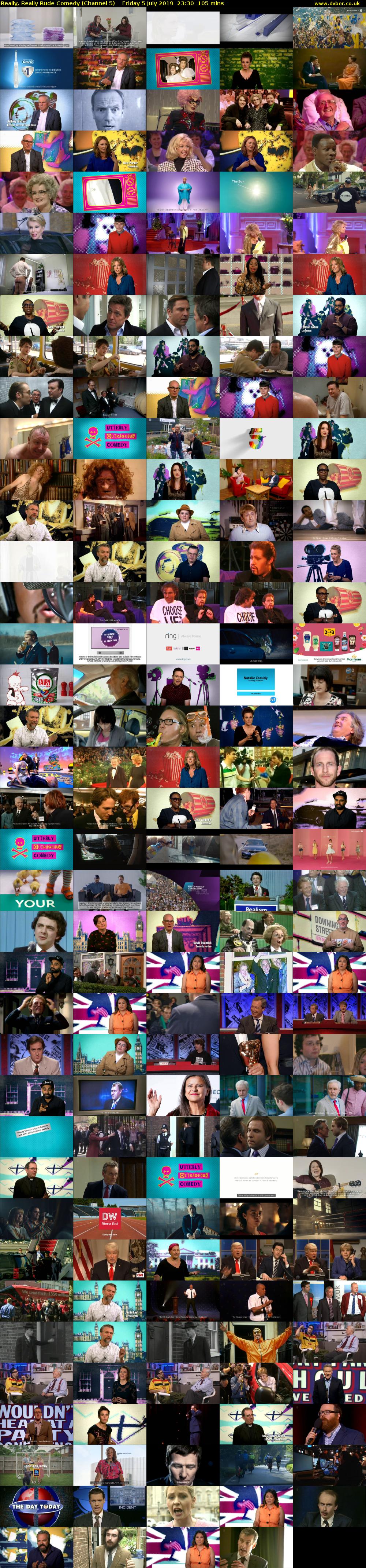 Really, Really Rude Comedy (Channel 5) Friday 5 July 2019 23:30 - 01:15