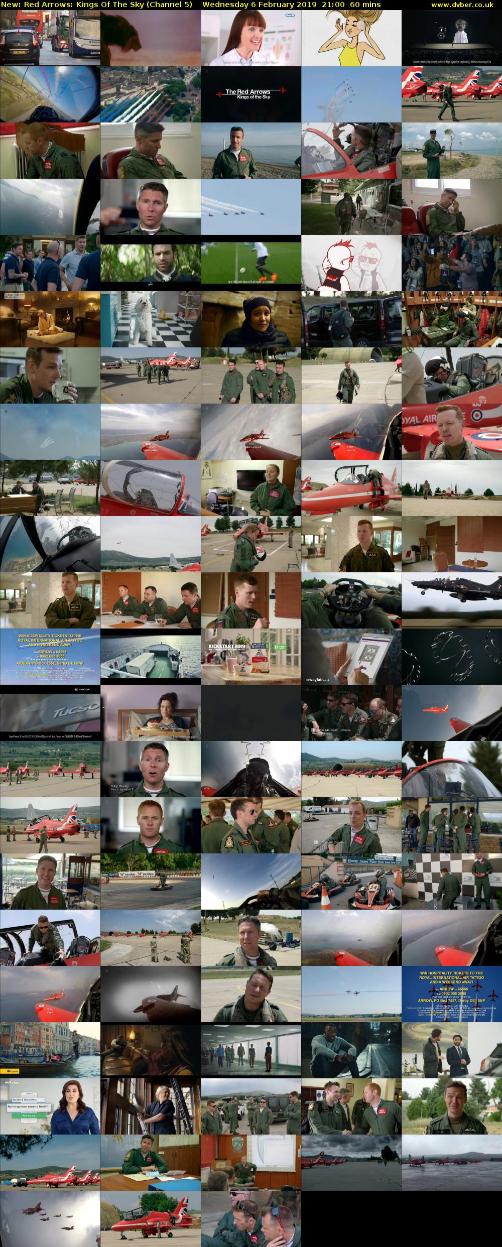 Red Arrows: Kings Of The Sky (Channel 5) Wednesday 6 February 2019 21:00 - 22:00