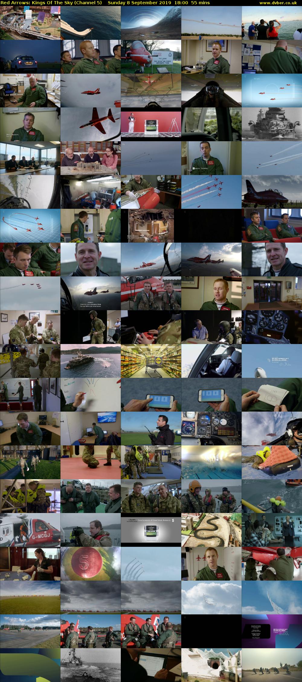 Red Arrows: Kings Of The Sky (Channel 5) Sunday 8 September 2019 18:00 - 18:55
