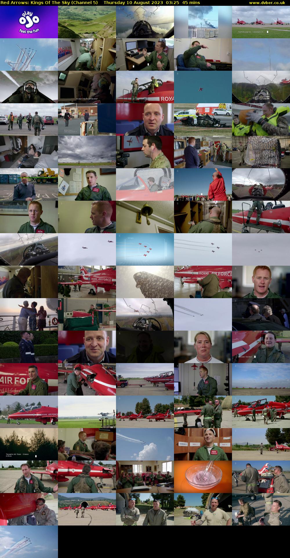 Red Arrows: Kings Of The Sky (Channel 5) Thursday 10 August 2023 03:25 - 04:10
