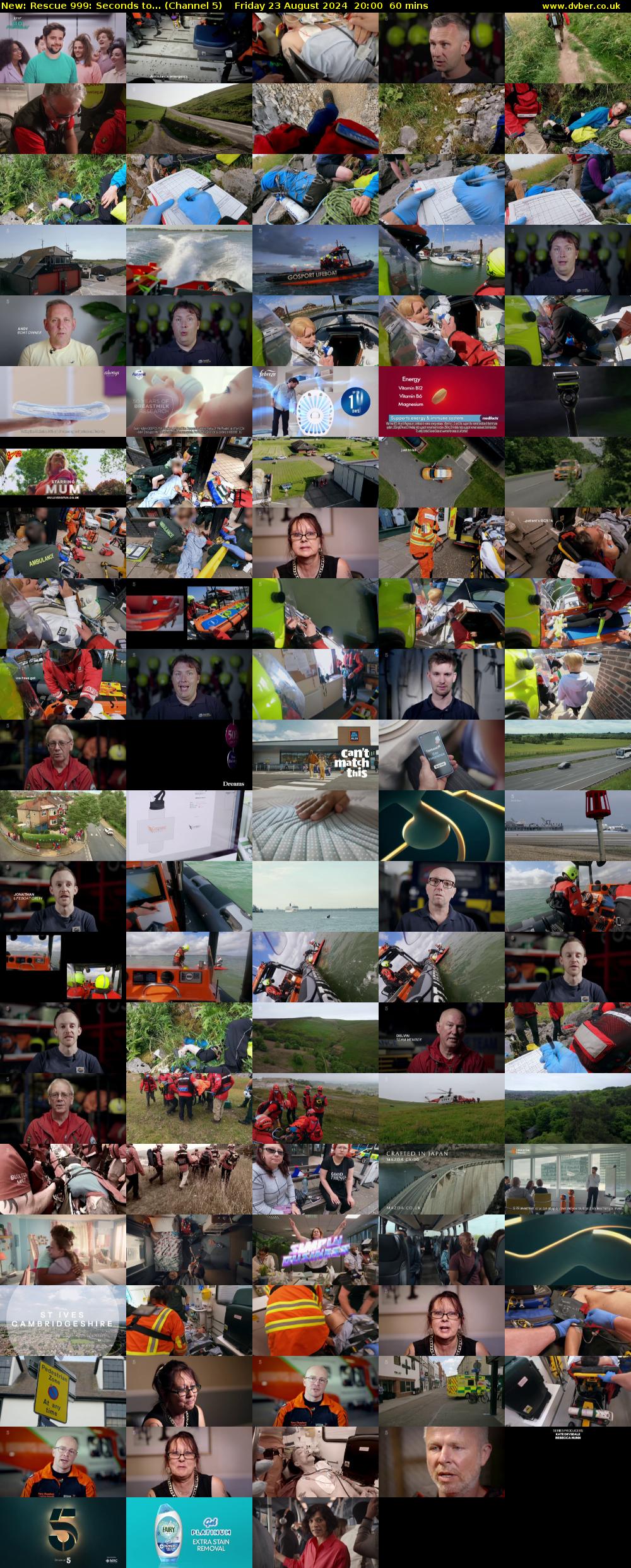 Rescue 999: Seconds to... (Channel 5) Friday 23 August 2024 20:00 - 21:00