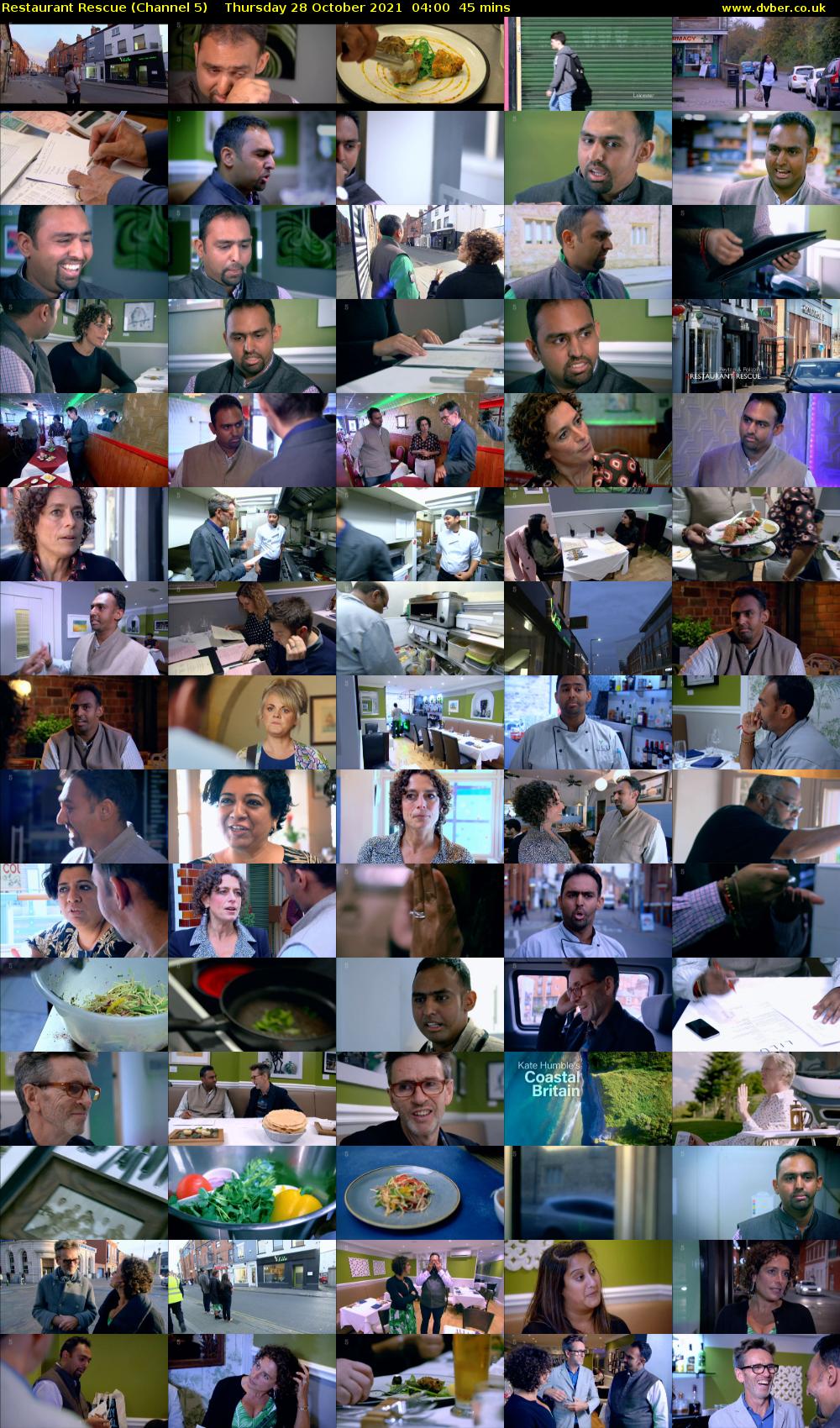 Restaurant Rescue (Channel 5) Thursday 28 October 2021 04:00 - 04:45