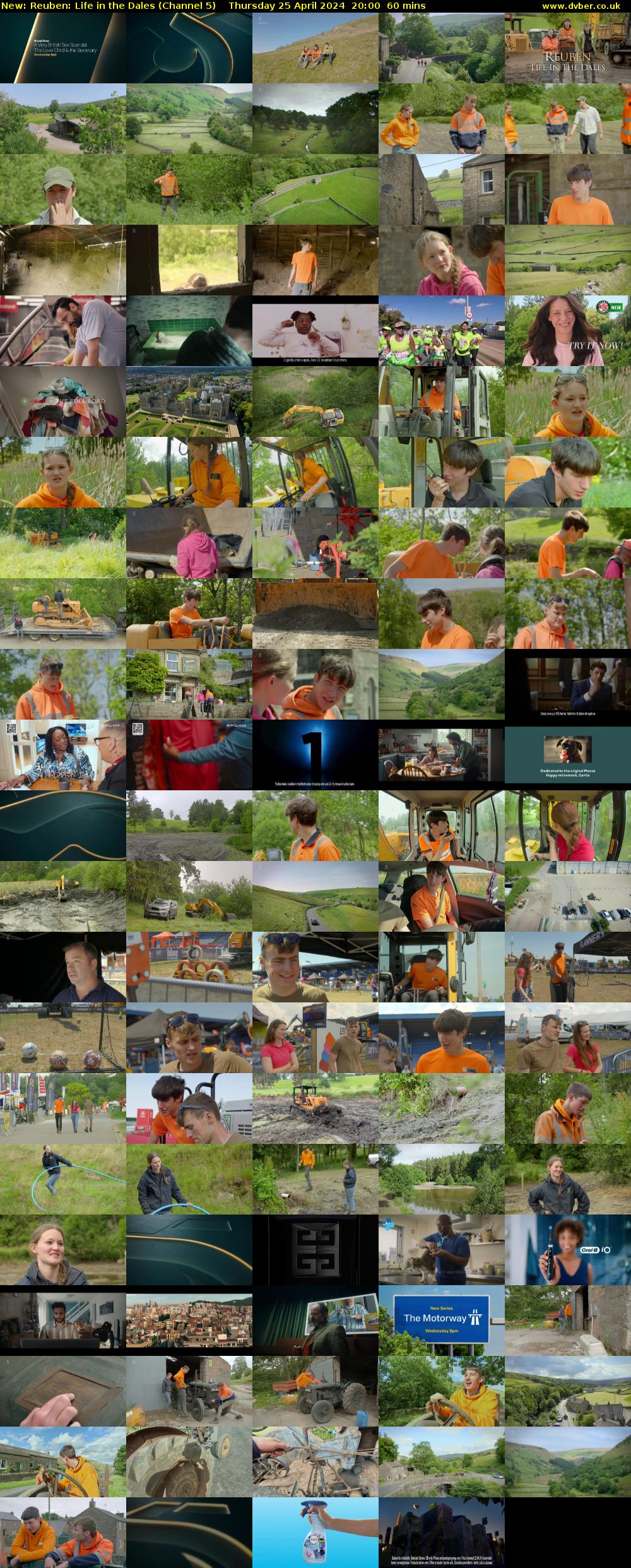Reuben: Life in the Dales (Channel 5) Thursday 25 April 2024 20:00 - 21:00