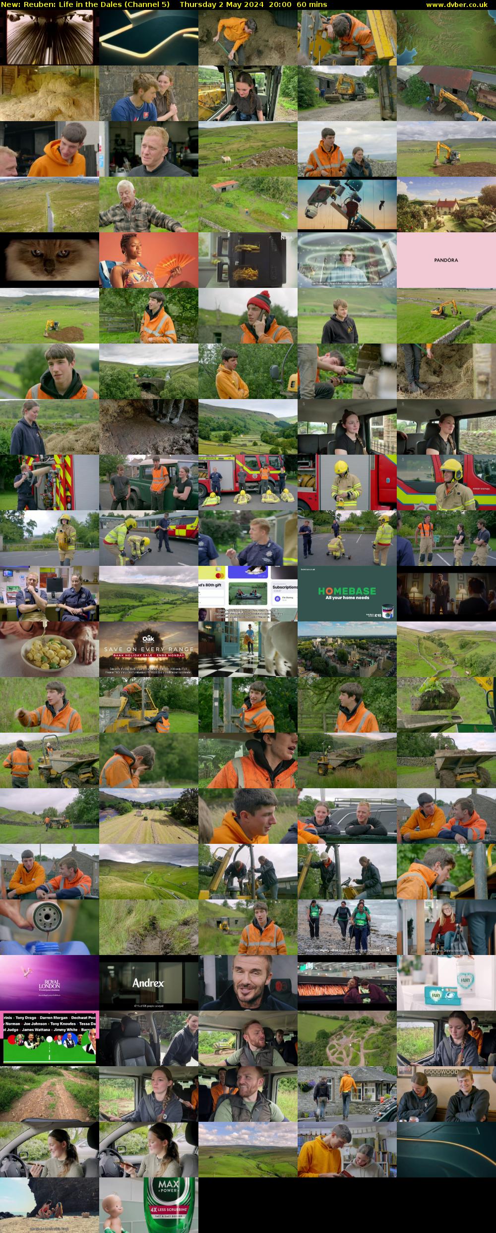 Reuben: Life in the Dales (Channel 5) Thursday 2 May 2024 20:00 - 21:00