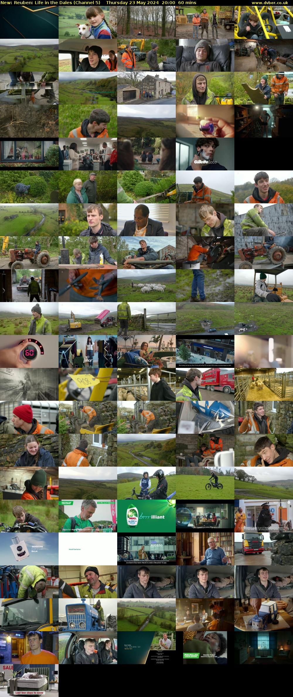 Reuben: Life in the Dales (Channel 5) Thursday 23 May 2024 20:00 - 21:00
