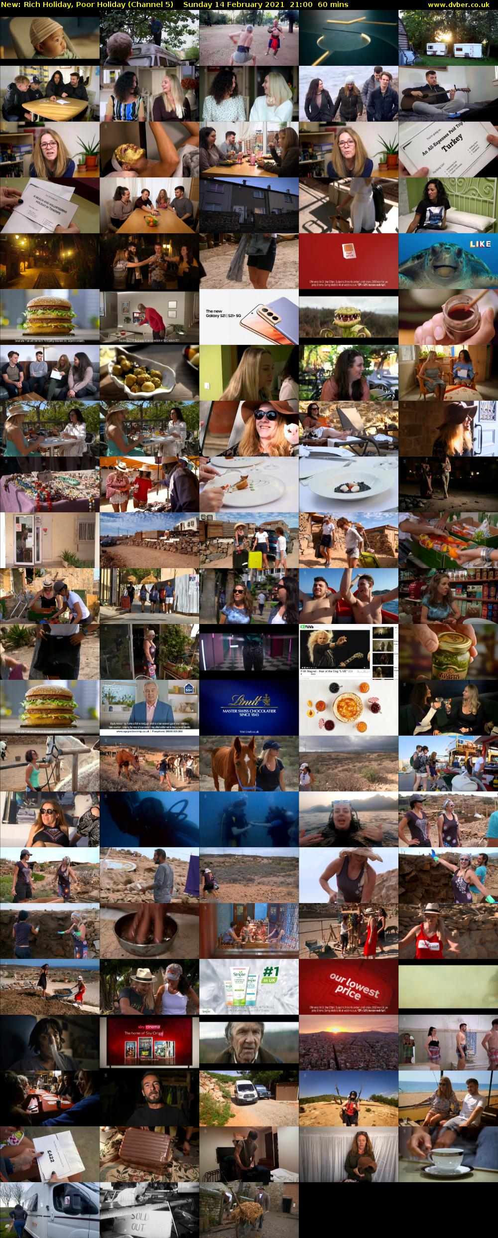 Rich Holiday, Poor Holiday (Channel 5) Sunday 14 February 2021 21:00 - 22:00