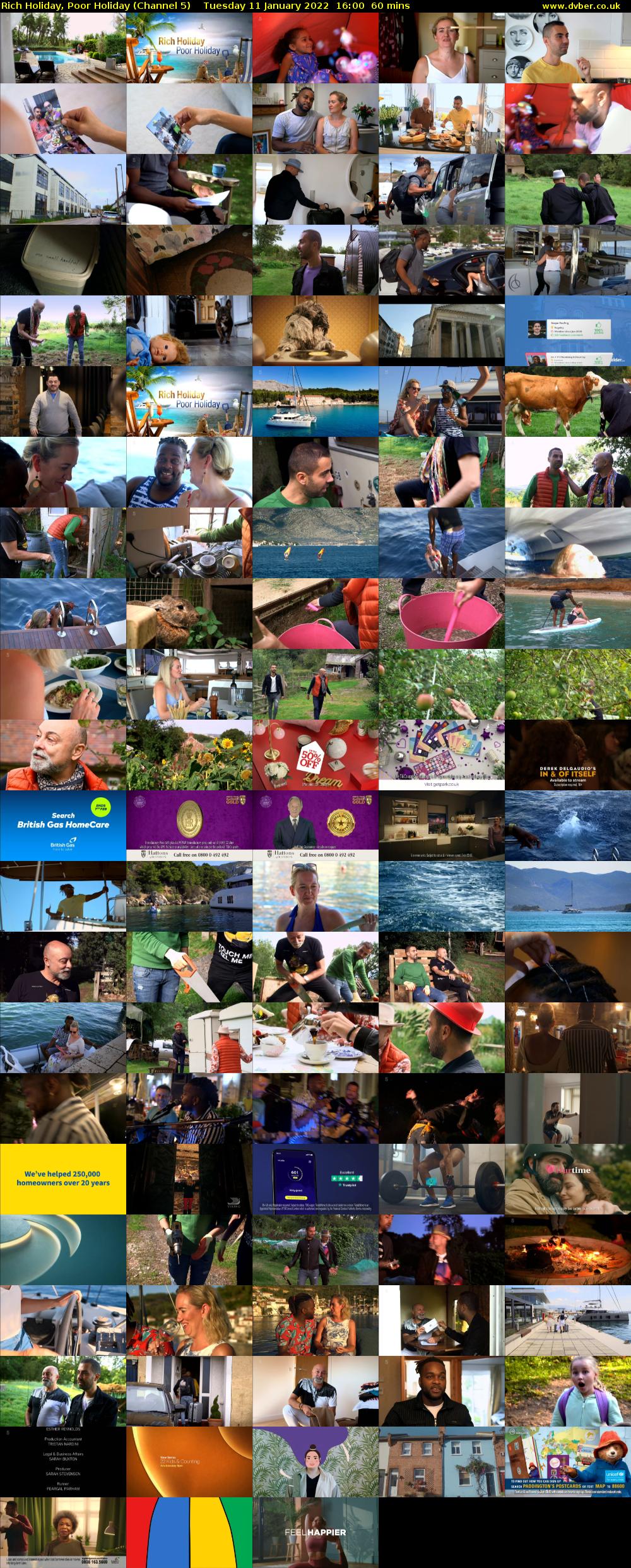 Rich Holiday, Poor Holiday (Channel 5) Tuesday 11 January 2022 16:00 - 17:00
