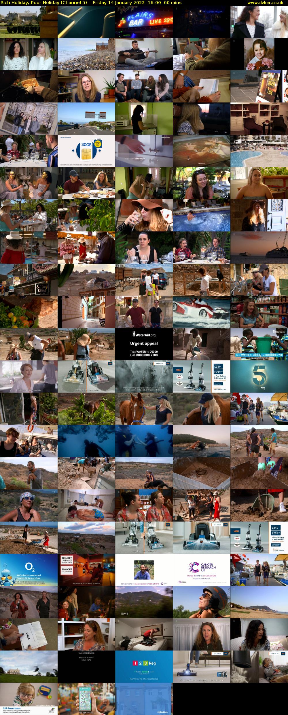 Rich Holiday, Poor Holiday (Channel 5) Friday 14 January 2022 16:00 - 17:00