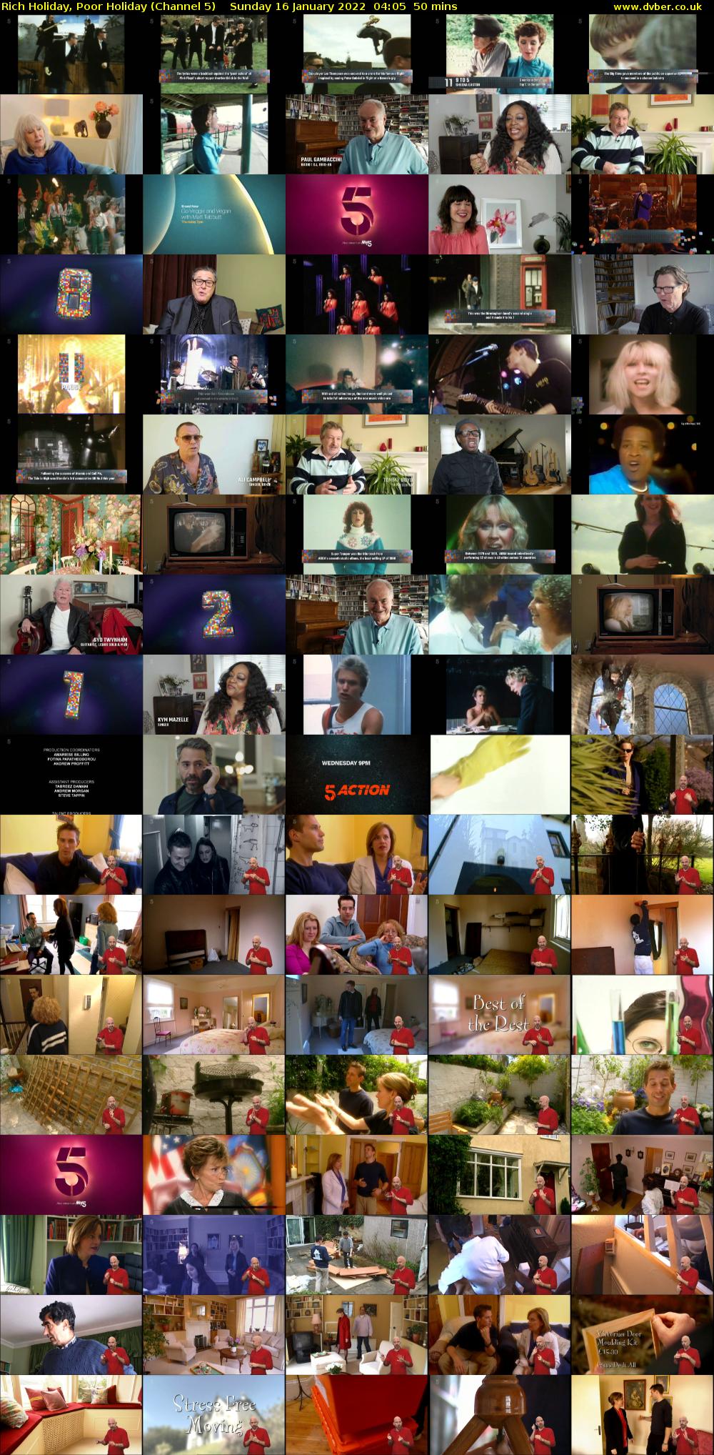 Rich Holiday, Poor Holiday (Channel 5) Sunday 16 January 2022 04:05 - 04:55