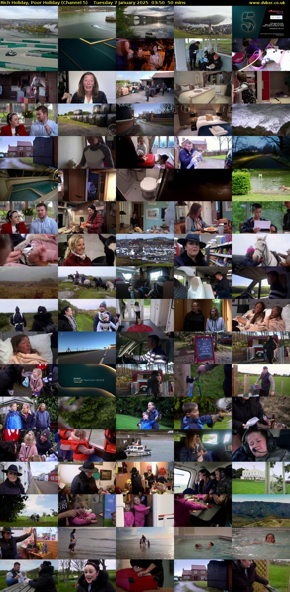 Rich Holiday, Poor Holiday (Channel 5) Tuesday 7 January 2025 03:50 - 04:40