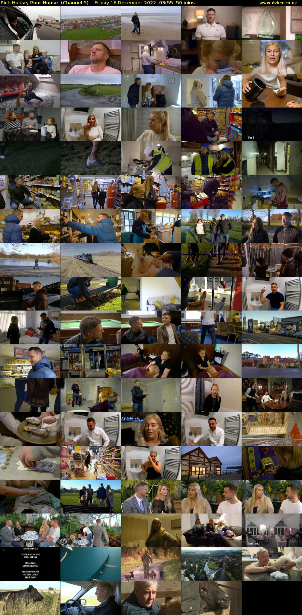 Rich House, Poor House  (Channel 5) Friday 16 December 2022 03:55 - 04:45