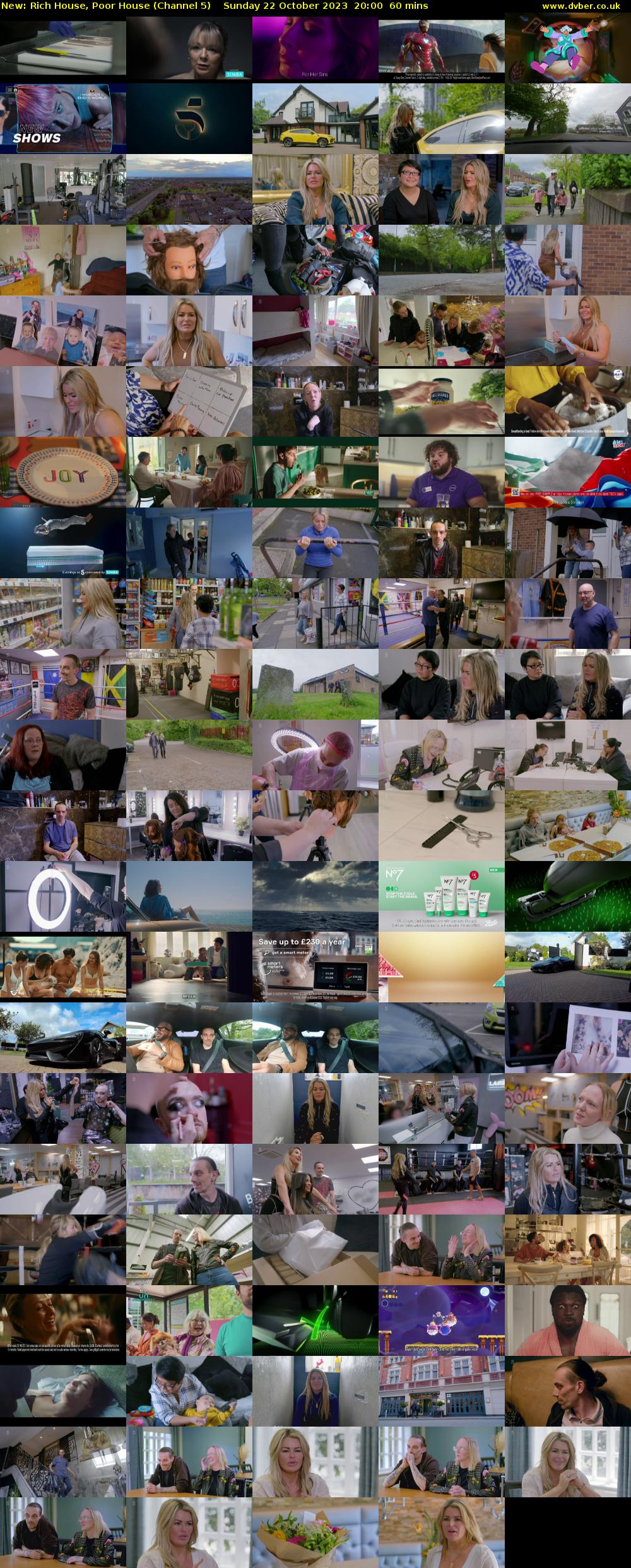 Rich House, Poor House (Channel 5) Sunday 22 October 2023 20:00 - 21:00