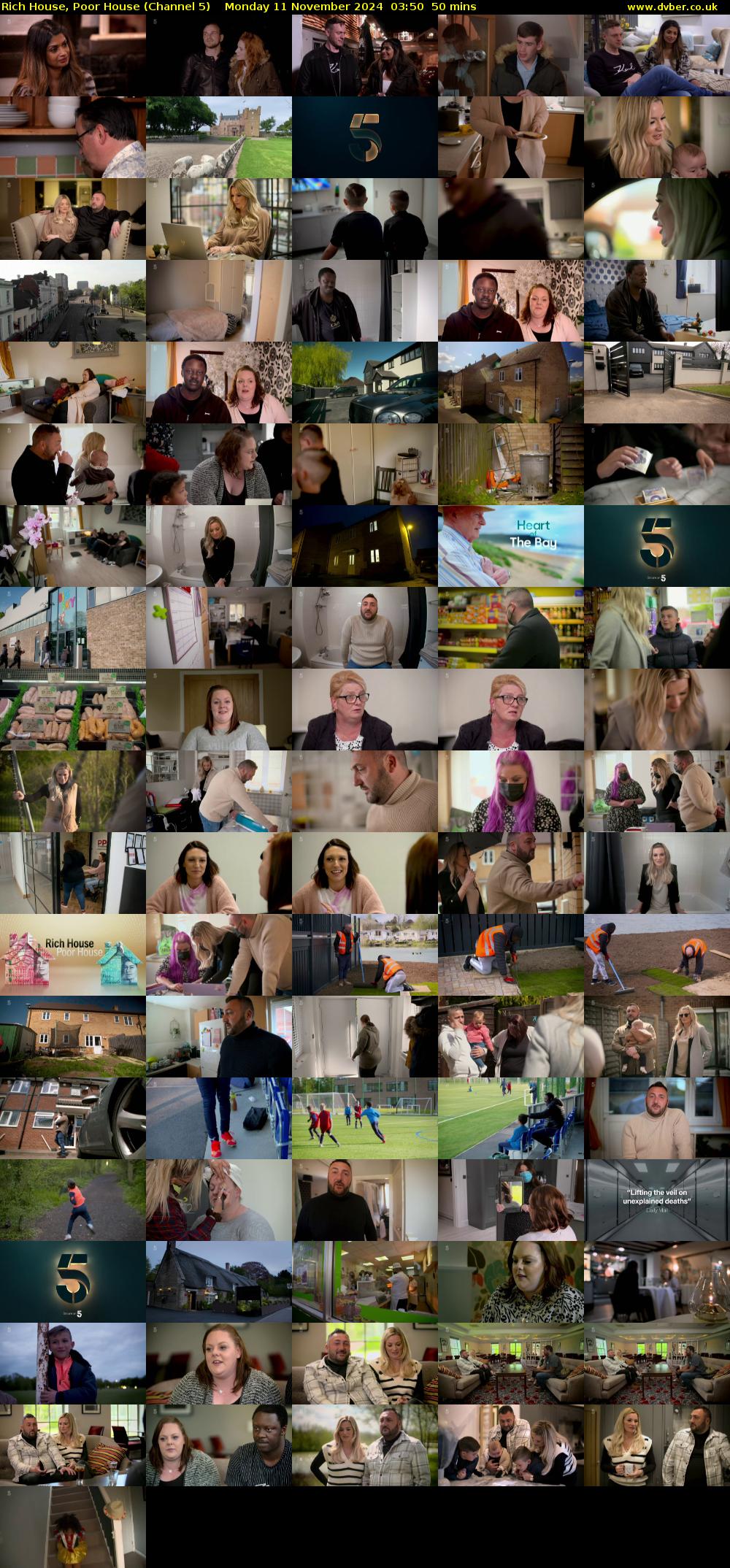 Rich House, Poor House (Channel 5) Monday 11 November 2024 03:50 - 04:40