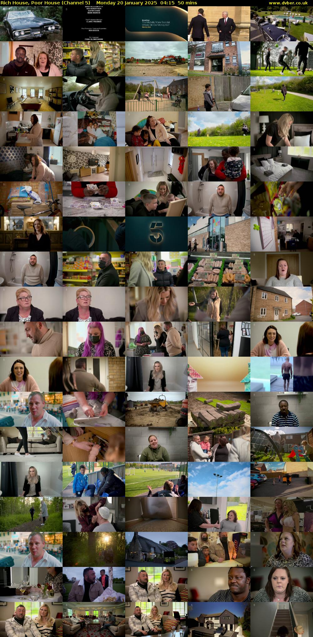 Rich House, Poor House (Channel 5) Monday 20 January 2025 04:15 - 05:05