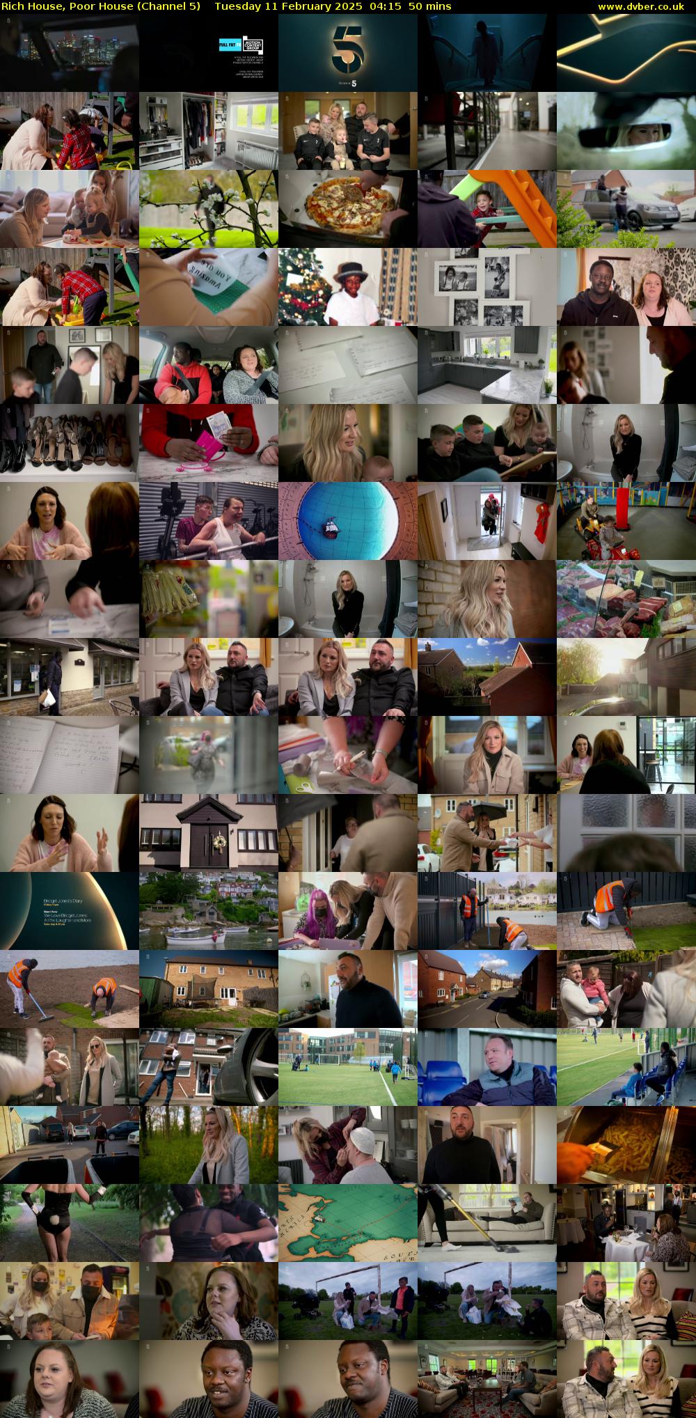 Rich House, Poor House (Channel 5) Tuesday 11 February 2025 04:15 - 05:05