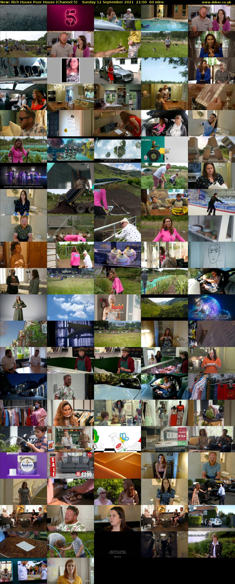 Rich House Poor House (Channel 5) Sunday 12 September 2021 21:00 - 22:00