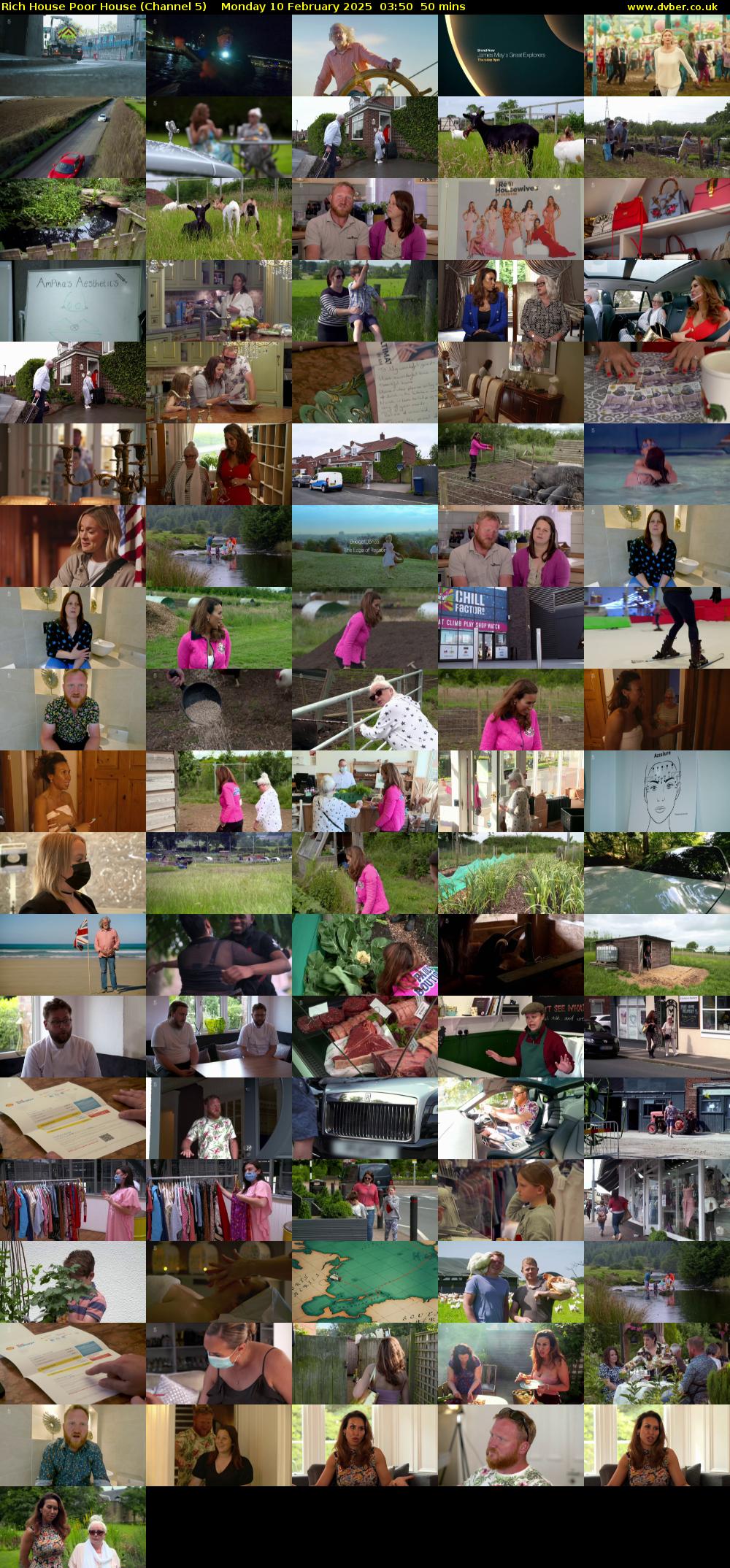 Rich House Poor House (Channel 5) Monday 10 February 2025 03:50 - 04:40
