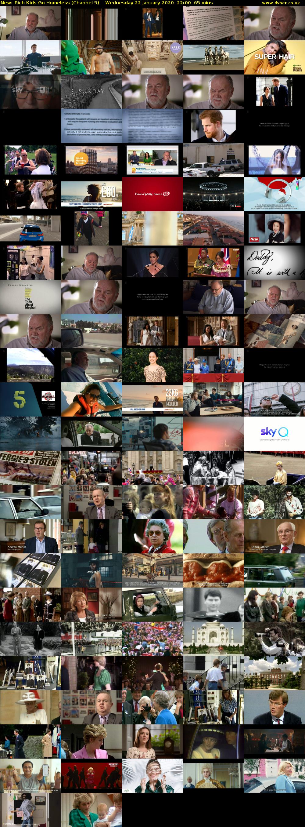 Rich Kids Go Homeless (Channel 5) Wednesday 22 January 2020 22:00 - 23:05