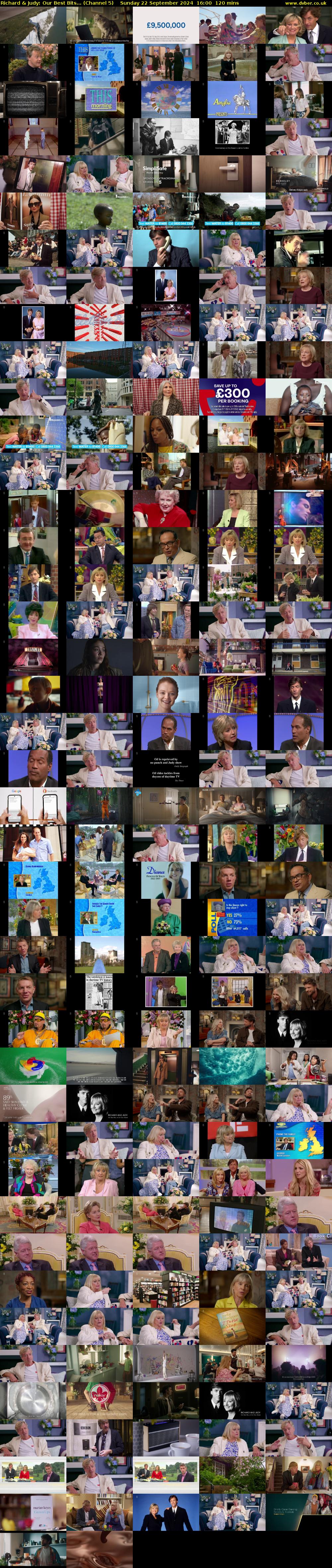 Richard & Judy: Our Best Bits... (Channel 5) Sunday 22 September 2024 16:00 - 18:00