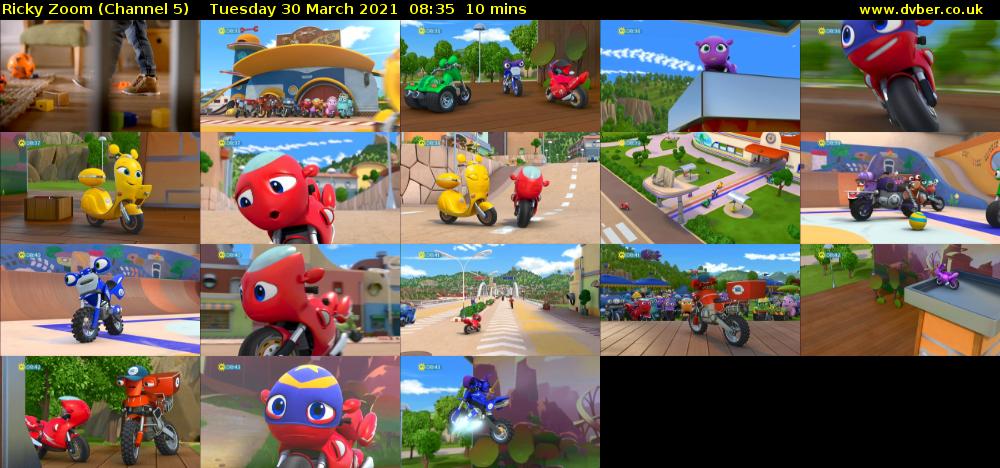 Ricky Zoom (Channel 5) Tuesday 30 March 2021 08:35 - 08:45