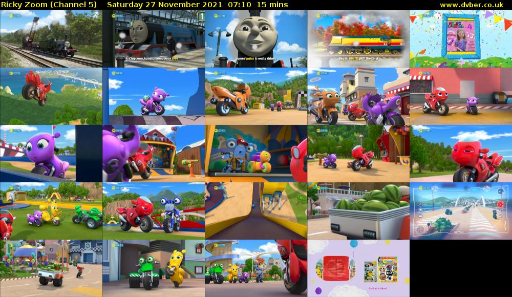 Ricky Zoom (Channel 5) Saturday 27 November 2021 07:10 - 07:25