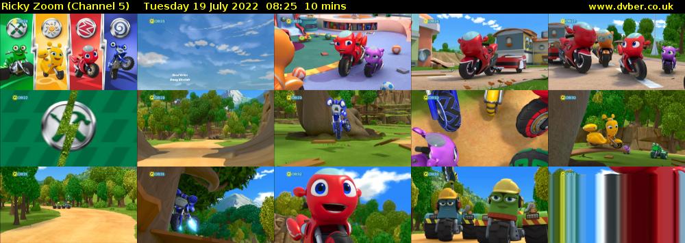 Ricky Zoom (Channel 5) Tuesday 19 July 2022 08:25 - 08:35