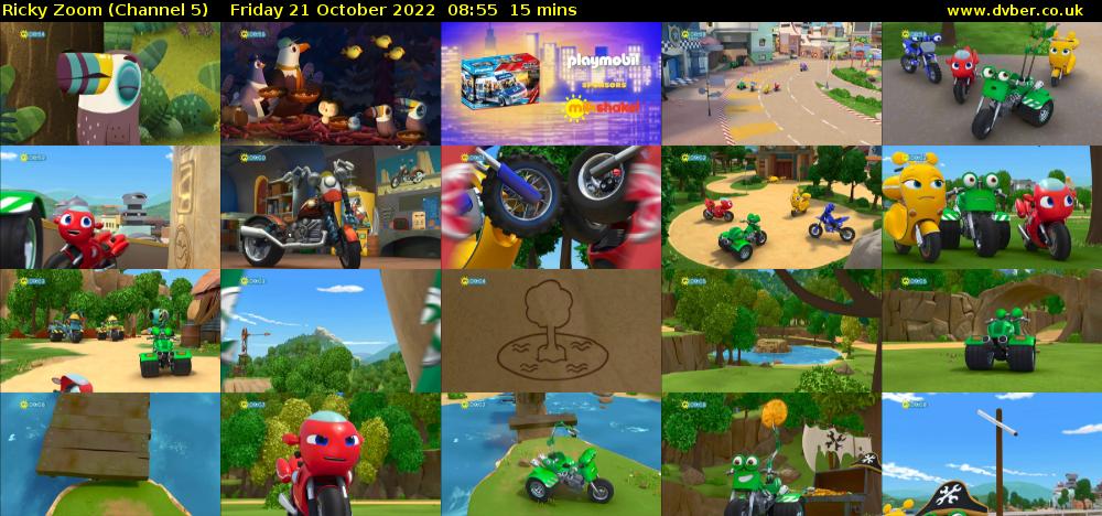 Ricky Zoom (Channel 5) Friday 21 October 2022 08:55 - 09:10