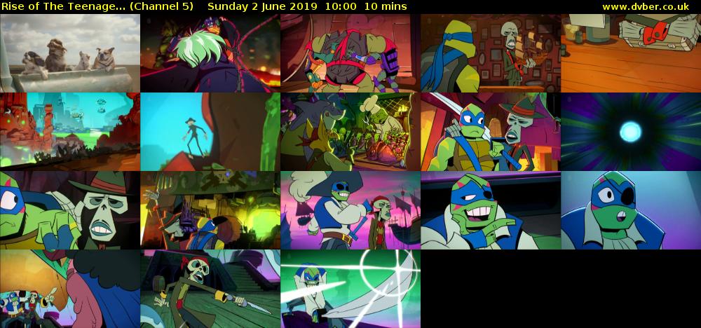 Rise of The Teenage... (Channel 5) Sunday 2 June 2019 10:00 - 10:10