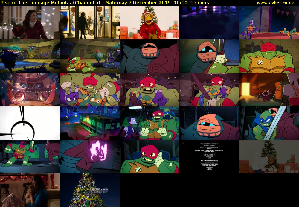 Rise of The Teenage Mutant... (Channel 5) Saturday 7 December 2019 10:10 - 10:25