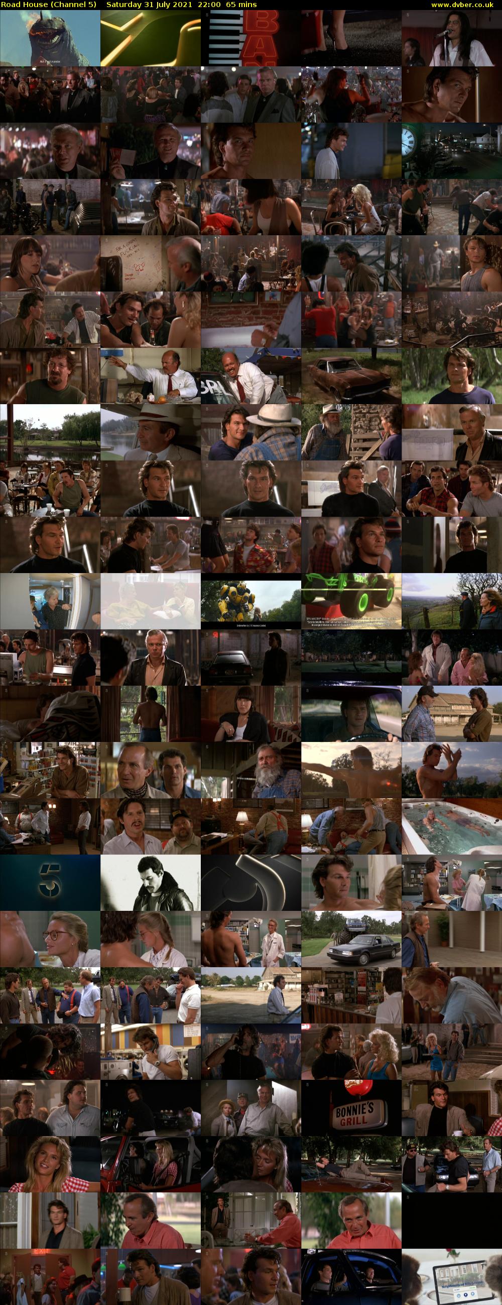 Road House (Channel 5) Saturday 31 July 2021 22:00 - 23:05