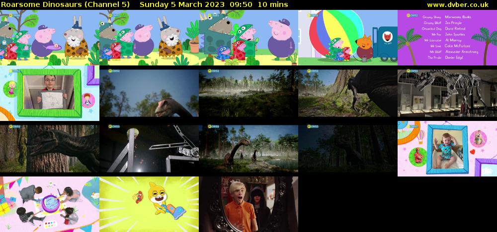 Roarsome Dinosaurs (Channel 5) Sunday 5 March 2023 09:50 - 10:00