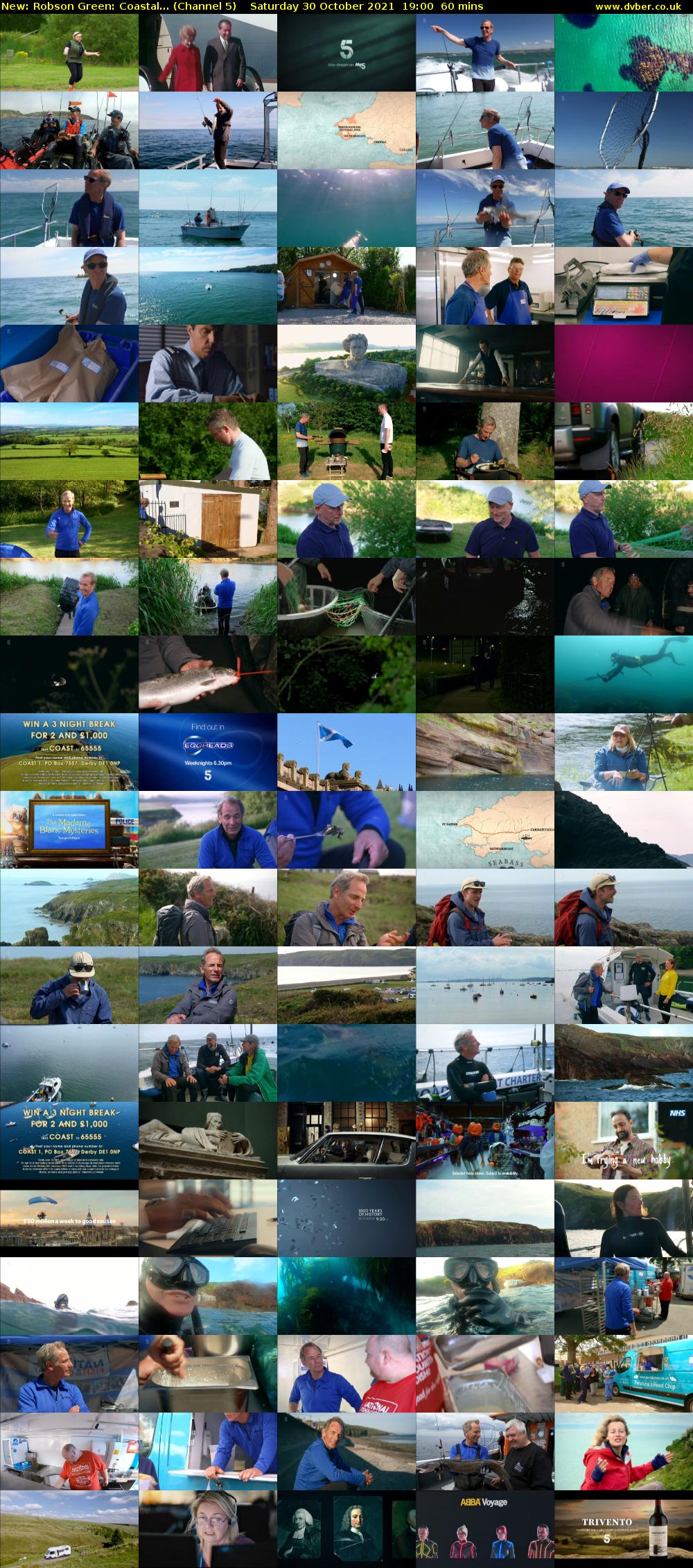 Robson Green: Coastal... (Channel 5) Saturday 30 October 2021 19:00 - 20:00