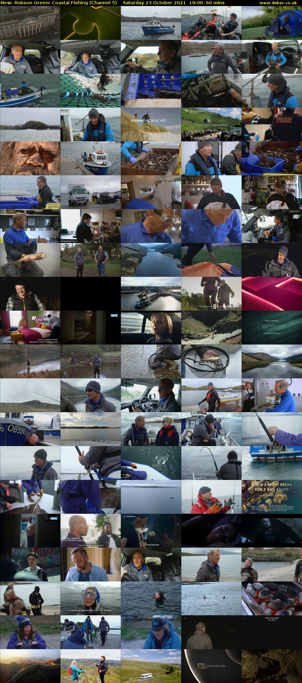Robson Green: Coastal Fishing (Channel 5) Saturday 23 October 2021 19:00 - 20:00