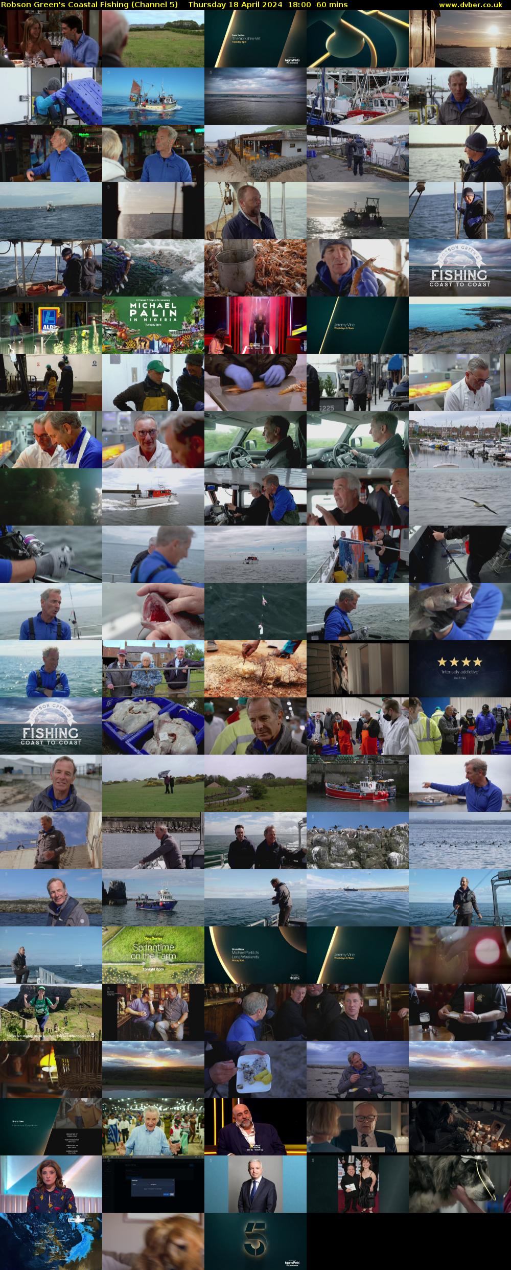 Robson Green's Coastal Fishing (Channel 5) Thursday 18 April 2024 18:00 - 19:00