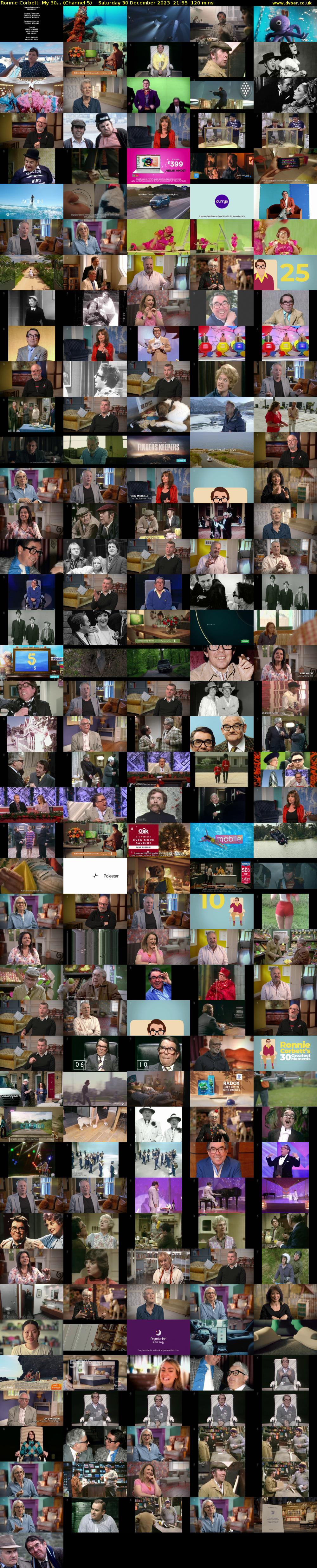 Ronnie Corbett: My 30... (Channel 5) Saturday 30 December 2023 21:55 - 23:55