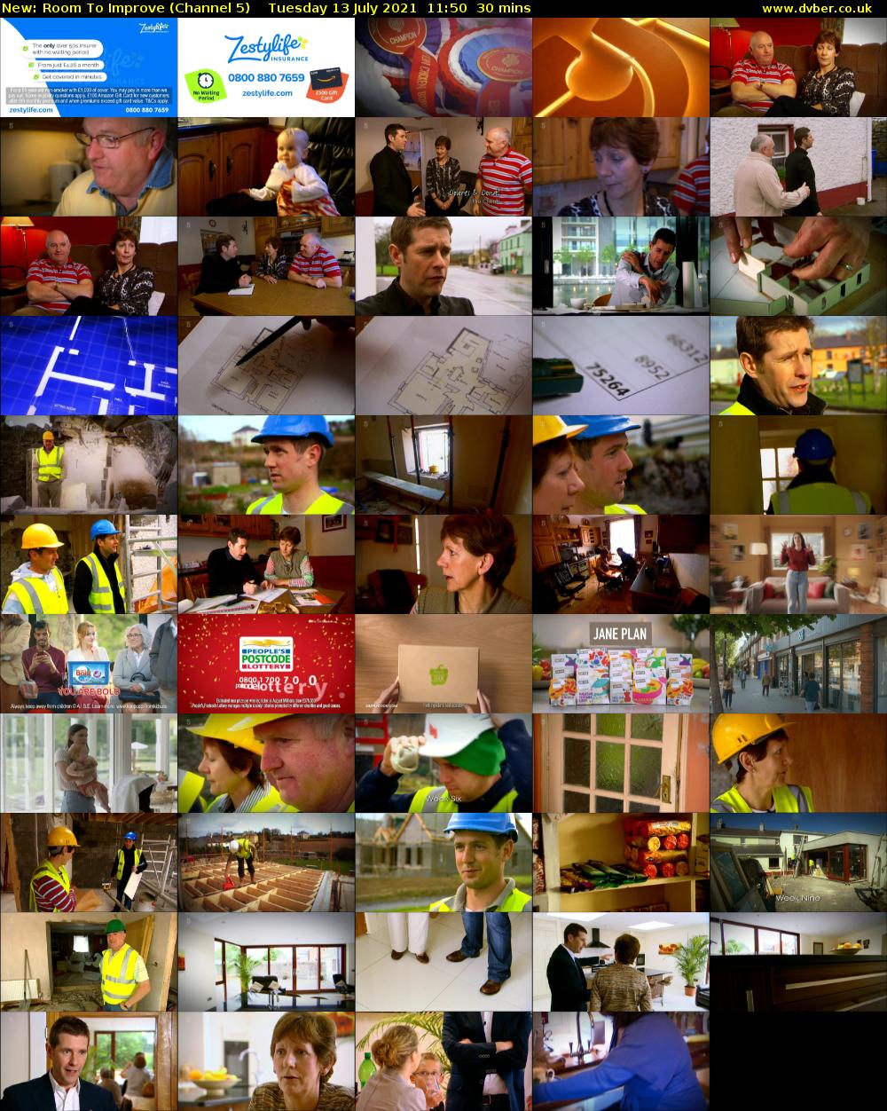 Room To Improve (Channel 5) Tuesday 13 July 2021 11:50 - 12:20