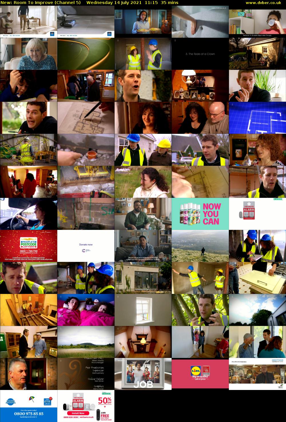 Room To Improve (Channel 5) Wednesday 14 July 2021 11:15 - 11:50